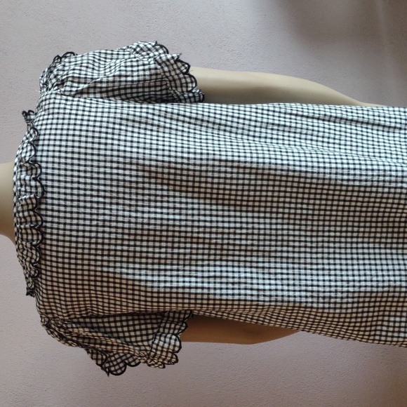 Max Studio gingham top - Picture 6 of 9